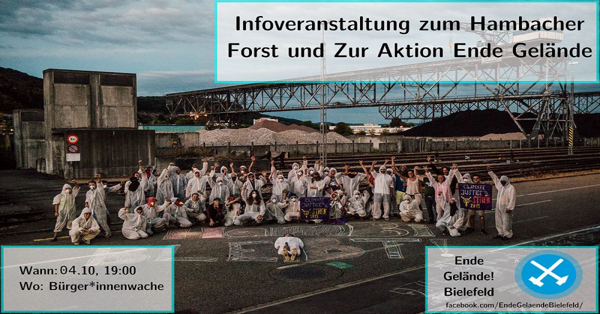 Infoveranstaltung Hambacher Forst & Ende Gelände