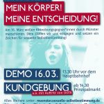 Protest gegen den 1000 Kreuze-Marsch