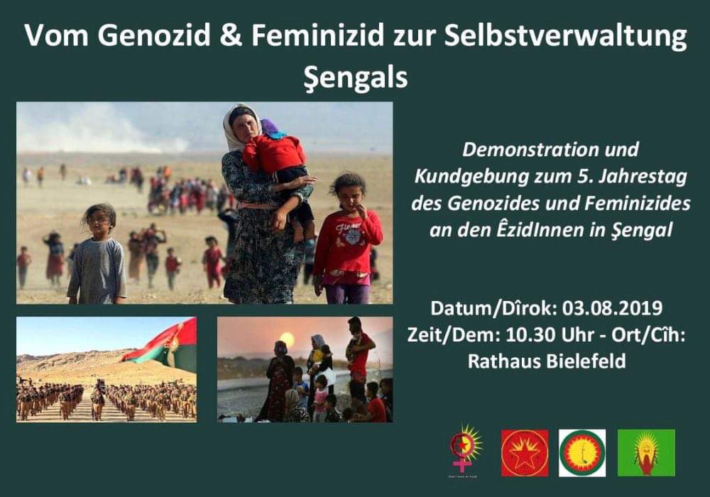 Demo: Vom Genozid und Feminizid zur Selbstverwaltung Şengals