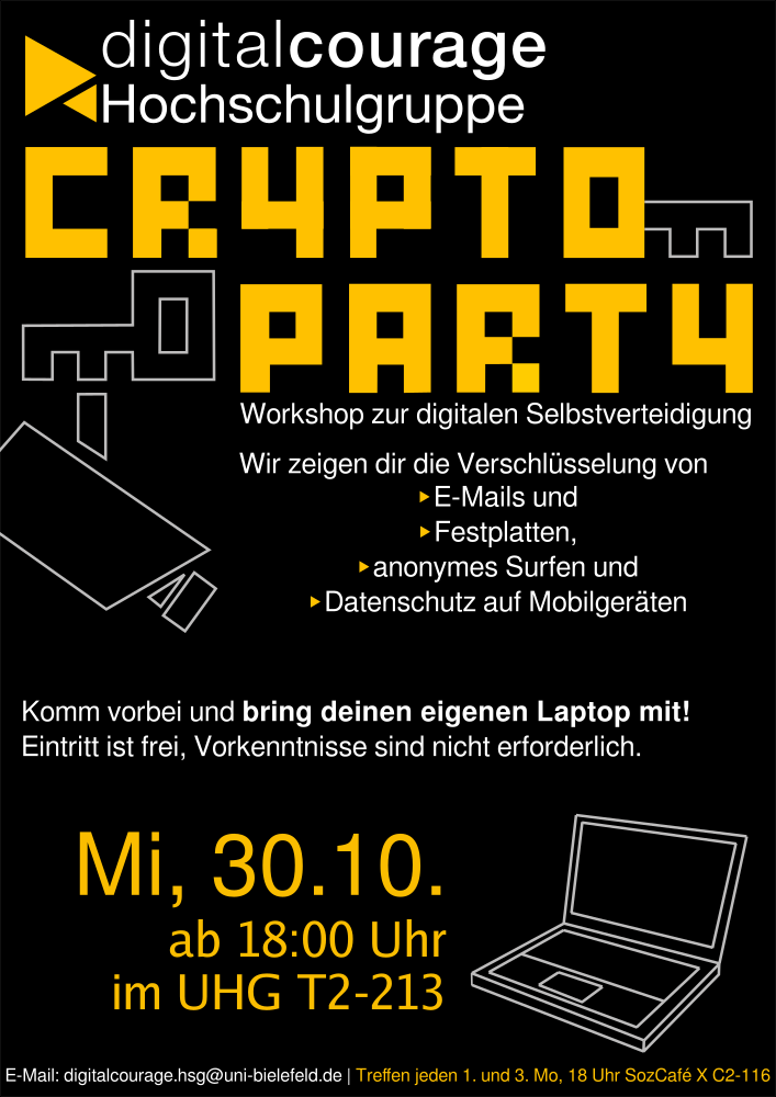 CryptoParty – Workshop zur digitalen Selbstverteidigung