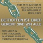 [Verschoben!!!] Soli-Kundgebung: Antifaschist vor Gericht