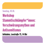 Alternative O-Woche Workshop: Verschwörungsmythen und Antisemitismus