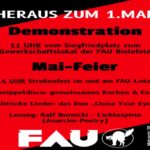Demonstration und Mai-Feier