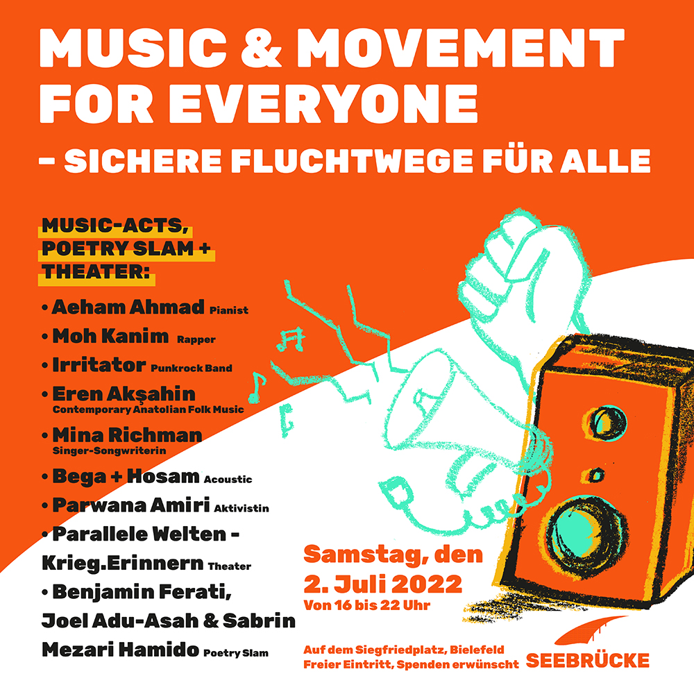 MUSIC & MOVEMENT for EVERYONE | 1-Tages-Festival der Seebrücke Bielefeld
