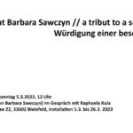 Ausstellungseröffnung Barbara Sawczyn - ehemalige Zwangsarbeiterin