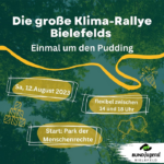 Die große Klima-Rallye Bielefelds. Einmal um den Pudding